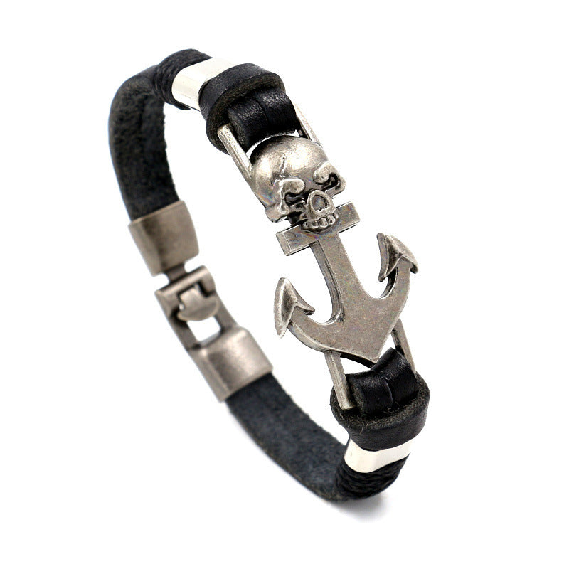 Men's leather bracelet bracelet