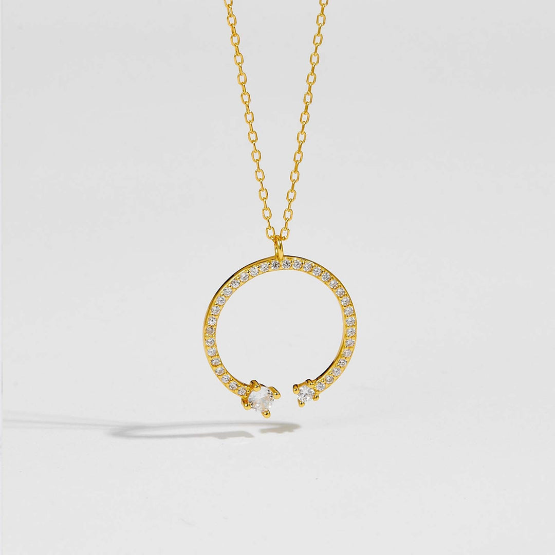 Fashion Love Necklace Circle Pendant Women