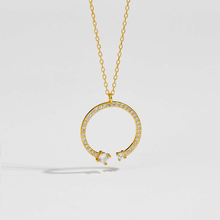 Fashion Love Necklace Circle Pendant Women