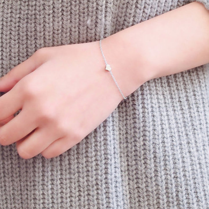 Fashion Simple Alloy Heart Bracelet