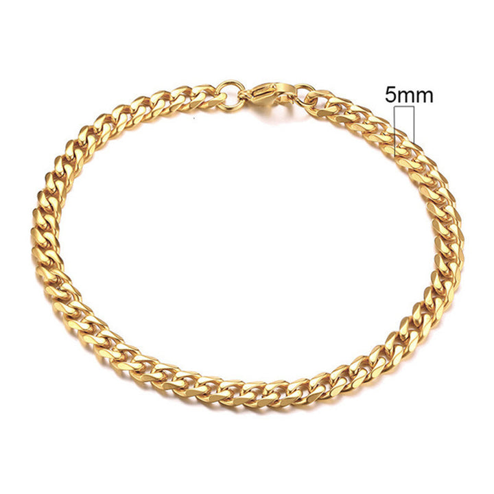 Men's golden Cuban chain