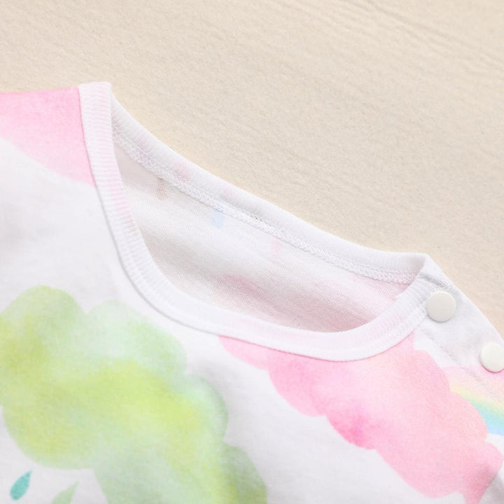 Colorful cloud baby one-piece clothes