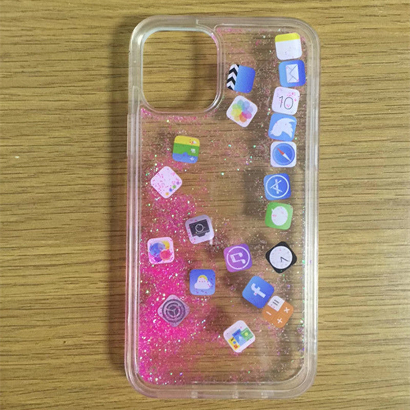 Glittering mobile phone case