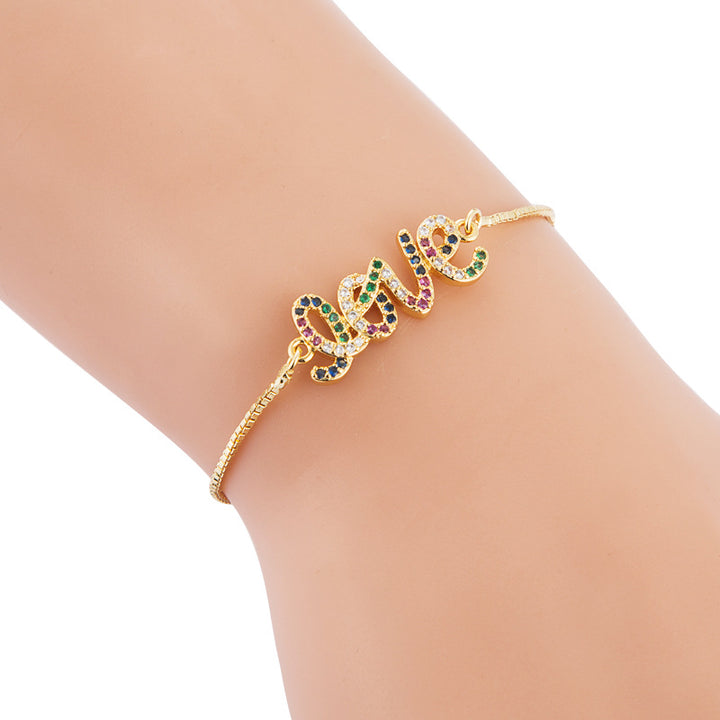 Letters Popular Simple Women's Bracelet