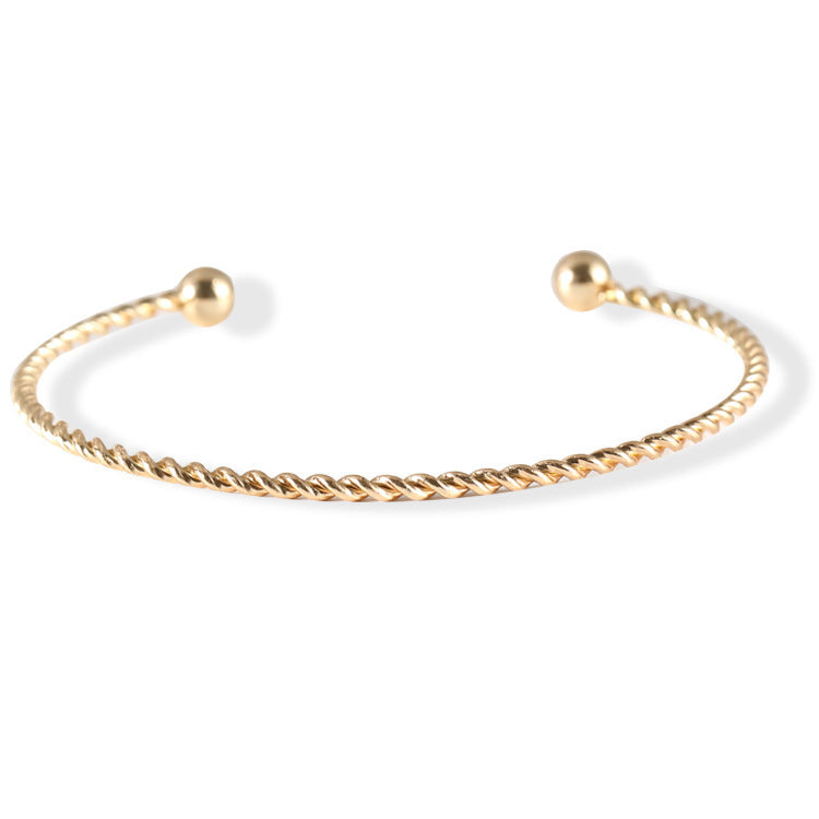 Simple personality leaf three-piece bracelet