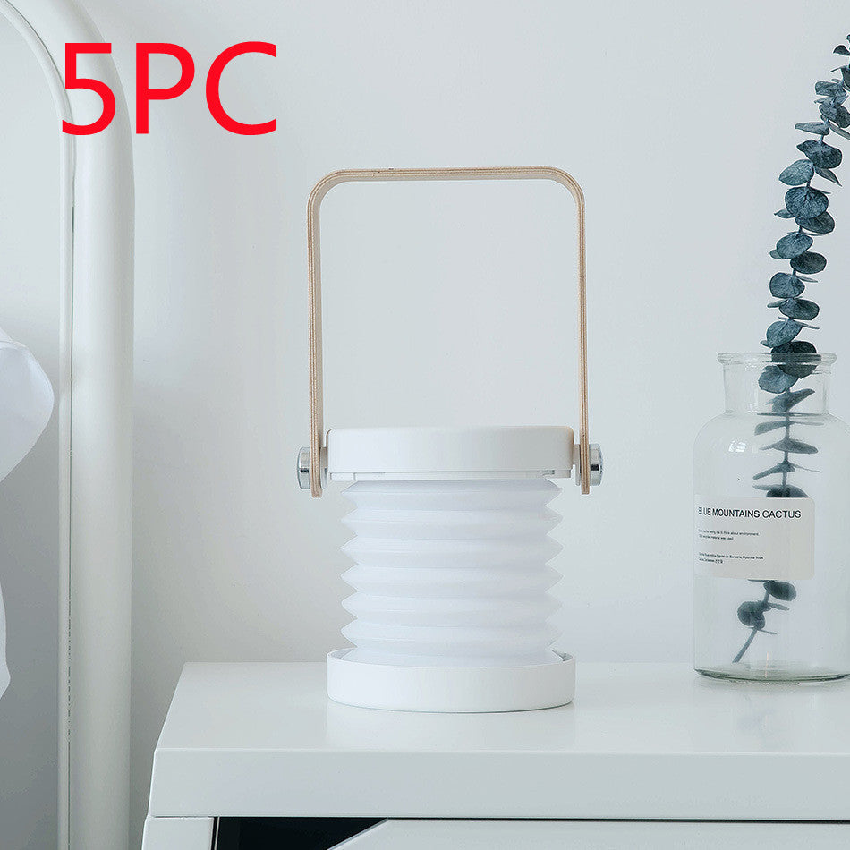 Foldable Touch Dimmable LED LED LUMINĂ LUMINĂ PORTABILĂ LANTERN LANTER LAMNĂ USB Reîncărcat pentru decor pentru casă