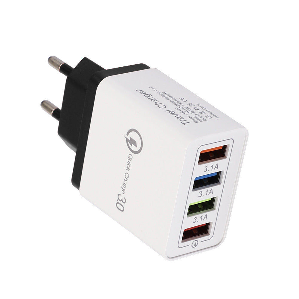 Încărcător USB Quick Charge 3.0 4 Adaptor pentru telefon pentru tabletă Portabil Portabil Mobile încărcător rapid