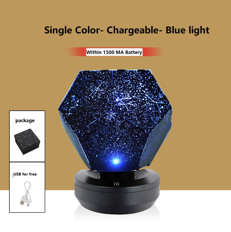 LED Starry Sky Projector Lumini de noapte 3D Proiecție de noapte Lampă de noapte USB încărcare acasă planetariu pentru copii decorațiuni dormitor iluminat