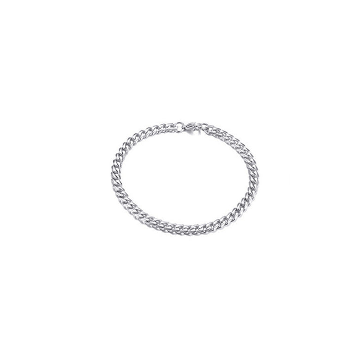 Men's Edging 5mm Titanium Steel Fashion Bracelet