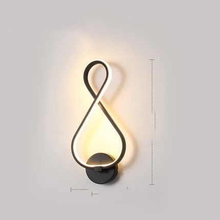 Lampa de perete cu LED -uri nordic lampa noptieră pentru dormitor minimalist