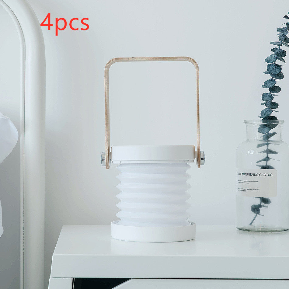 Foldable Touch Dimmable LED LED LUMINĂ LUMINĂ PORTABILĂ LANTERN LANTER LAMNĂ USB Reîncărcat pentru decor pentru casă