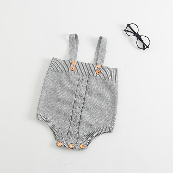 Knitted baby onesies