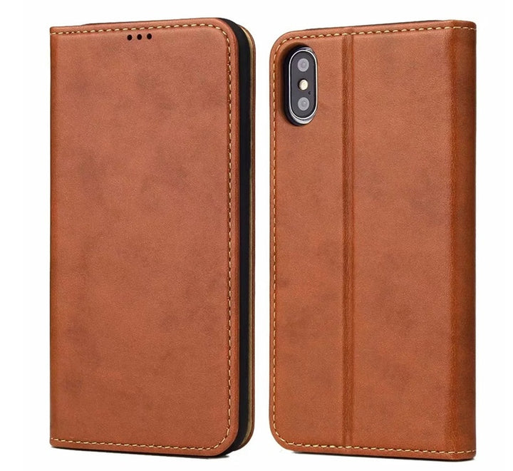 Clamshell Leather Phone Case