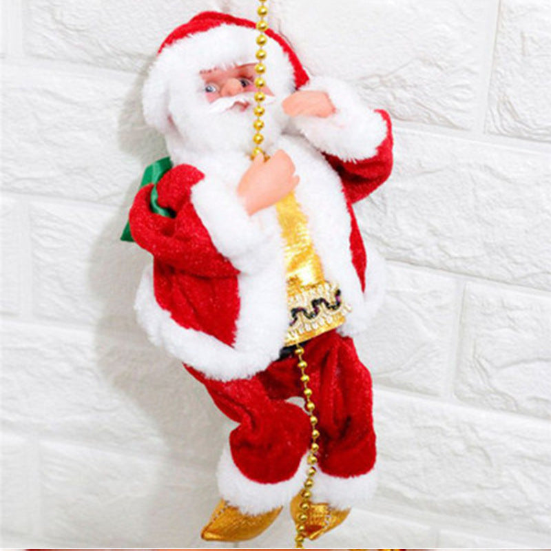 Climbing Ladder Electric Santa Claus Climbing Red Ladder Poll Jucărie