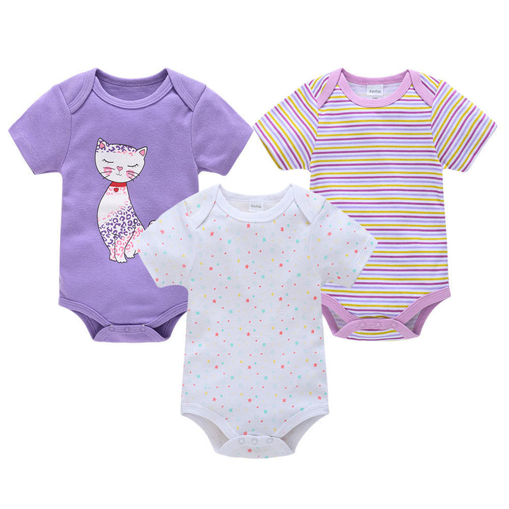 New short sleeve baby clothes