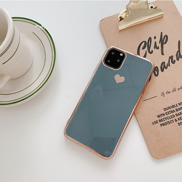 Luxury plating love phone case