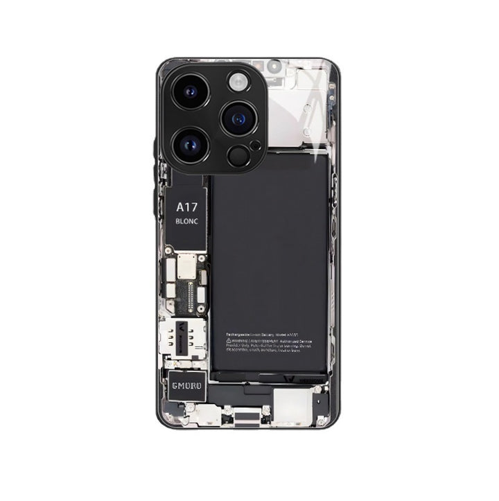 Internet Celebrity Circuit Board Telefon Case Creative vine cu protectorul lentilelor