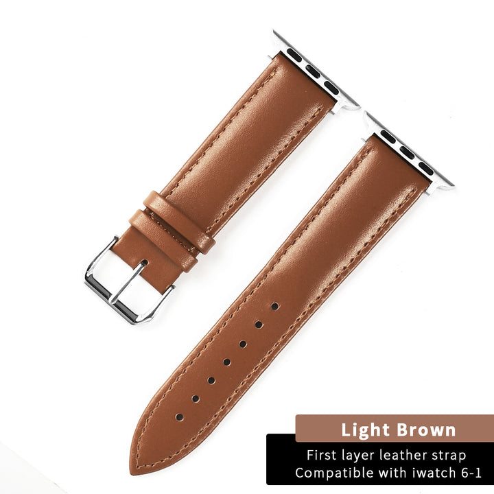 First Layer Cowhide Leather Strap Two-Color Watch Strap Wristband