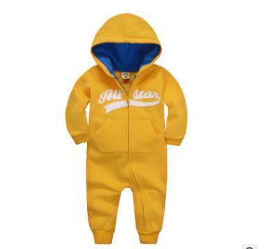 Copiii Onesies Haine de toamnă și iarnă pentru bebeluși Plus Catvet Hood cu mâneci lungi Romper Romper Îmbrăcăminte pentru copii