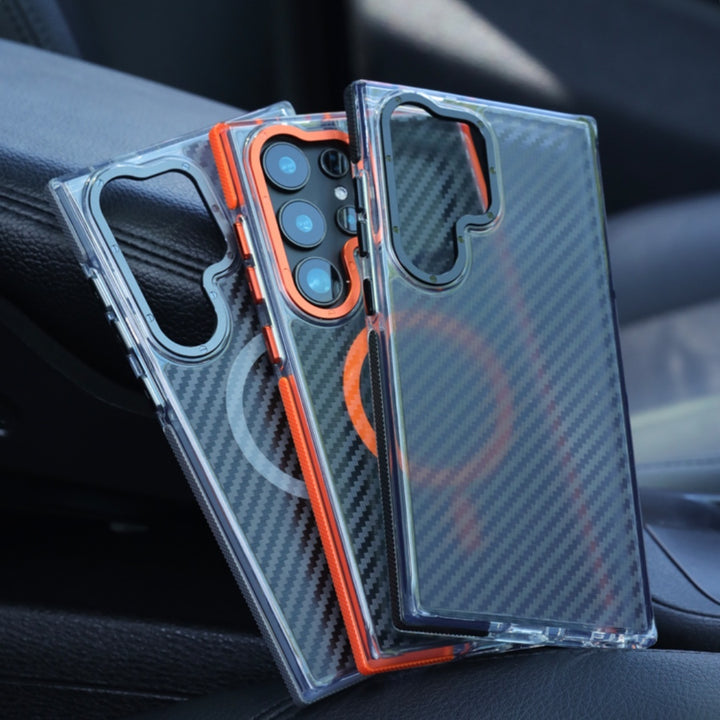 Carbon Fiber Pattern Drop-resistant Anti-slip Anti-fingerprint Phone Case