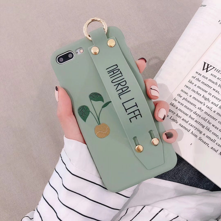 Wristband holder phone case