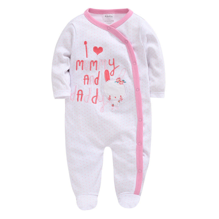 Baby long-sleeved cotton romper