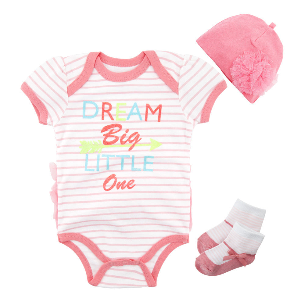 Baby three-piece romper