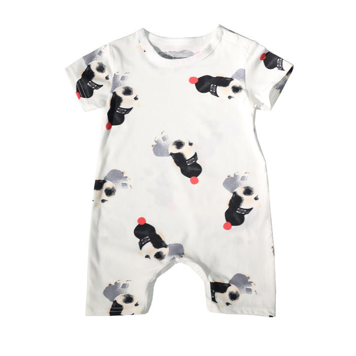 Short sleeve baby bodysuit