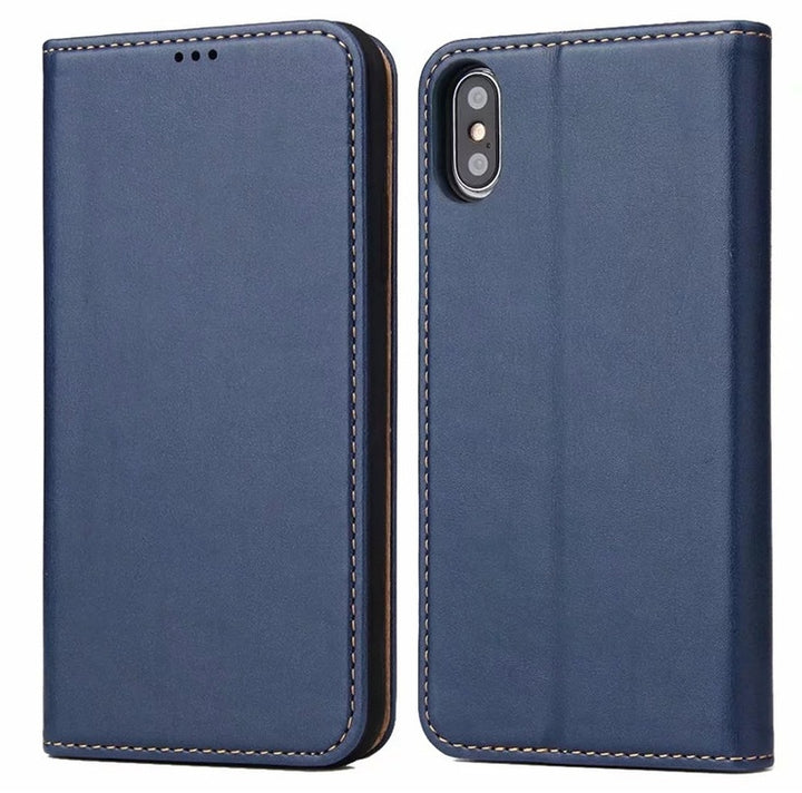 Clamshell Leather Phone Case