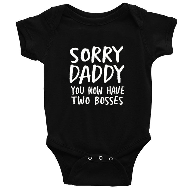 Children's Alphabet Sorry Daddy Printed Romper Romper