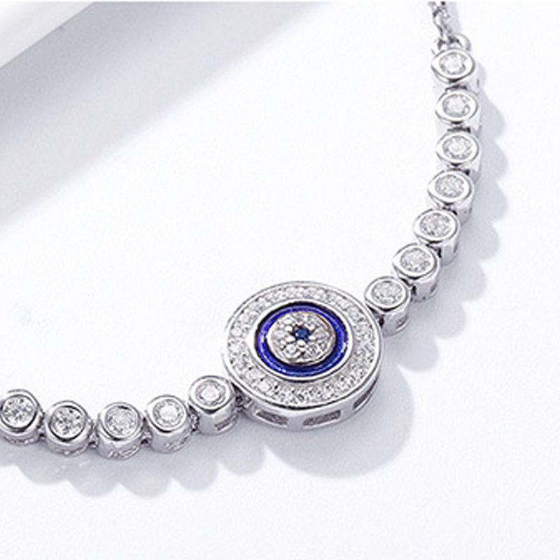 Fashion S925 Sterling Silver Demon Eye Bracelet