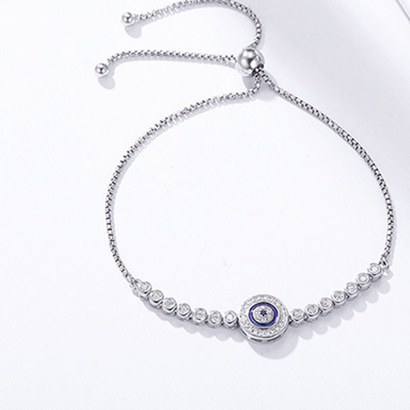 Fashion S925 Sterling Silver Demon Eye Bracelet