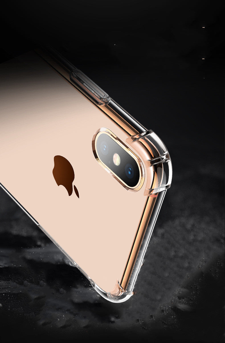 Compatible With Apple, Luxury Transparent Shockproof Silicone Case For  11 X Xr Xs Max Case 12 11 Pro Max 8 7 6s Plus SE Case Silicone Back Cove