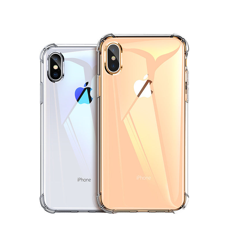 Compatible With Apple, Luxury Transparent Shockproof Silicone Case For  11 X Xr Xs Max Case 12 11 Pro Max 8 7 6s Plus SE Case Silicone Back Cove