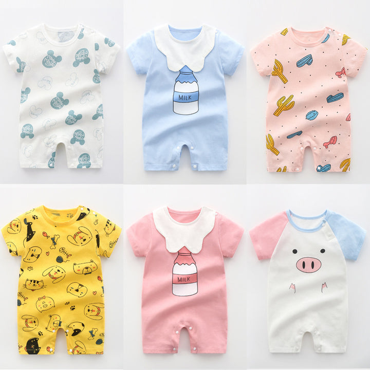 Newborn Baby Clothes Summer Romper Pajamas