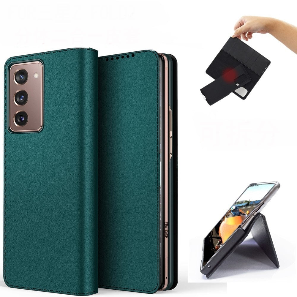 Samsung Z Fold2 Flip Cover Fold2 Split două-in-one Anti-Flip Piele din piele