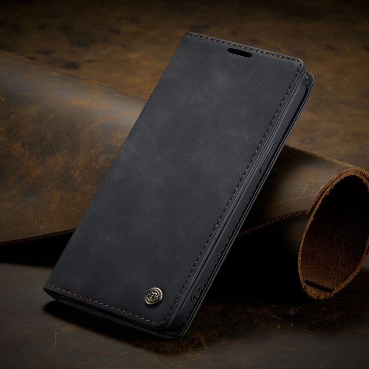 Anti-drop Phone Case Retro Flip Card  Protective Leather Case