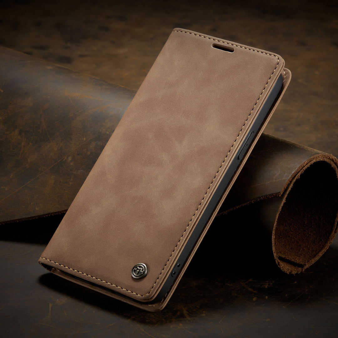 Anti-drop Phone Case Retro Flip Card  Protective Leather Case