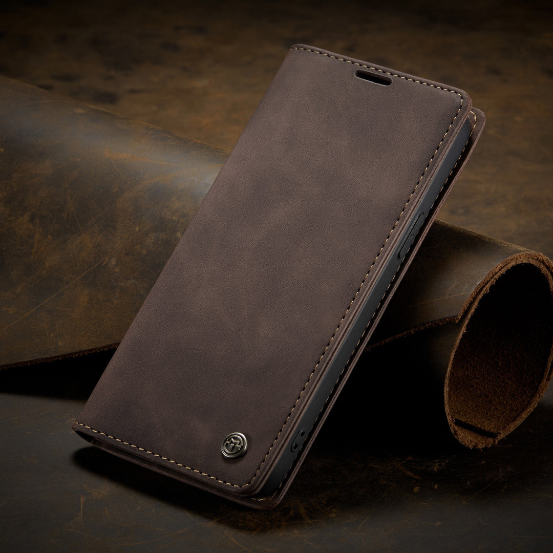 Anti-drop Phone Case Retro Flip Card  Protective Leather Case