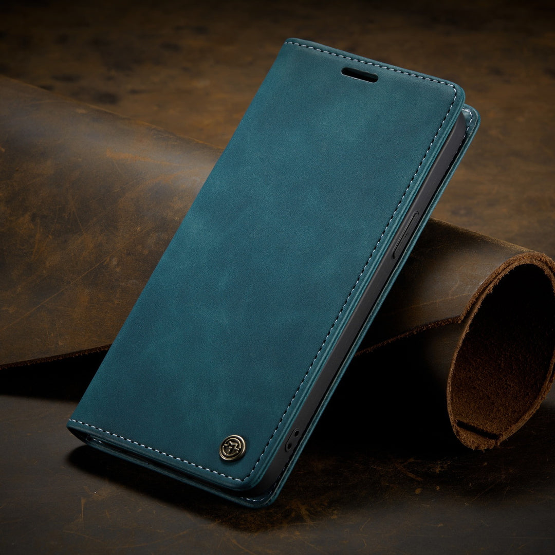 Anti-drop Phone Case Retro Flip Card  Protective Leather Case