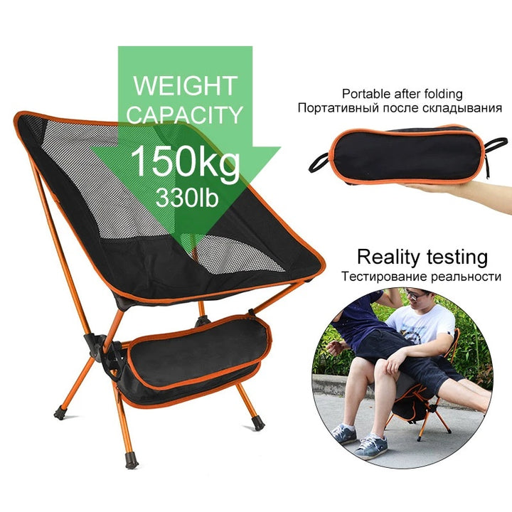 Scaun pliabil cu ultralight superhard scaun de camping în aer liber scaun de camping portabil de plajă pentru scaune de picnic scaun de pescuit scaun