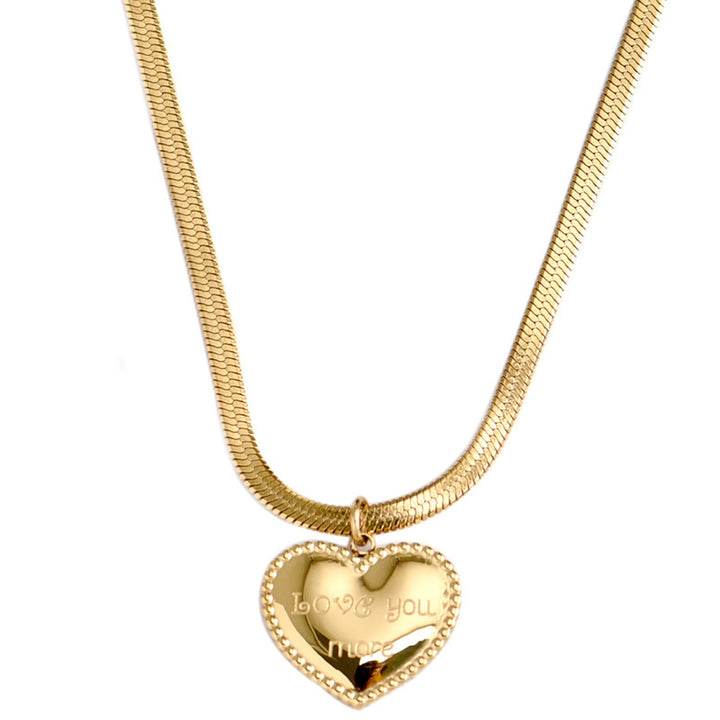 European and American Love Necklace Female Clavicle Chain