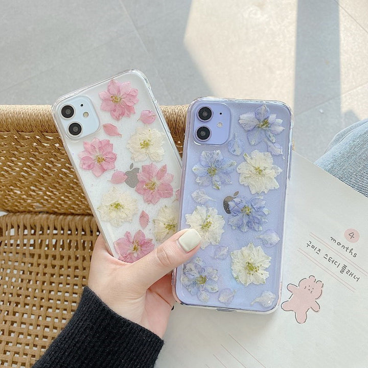 Hyuna Handmade Flowers Real Flori pentru Oppono5Pro Telefon Mobile Case 4SE Soft Reno2z, 3Pro Transparent Ace2 Femeie