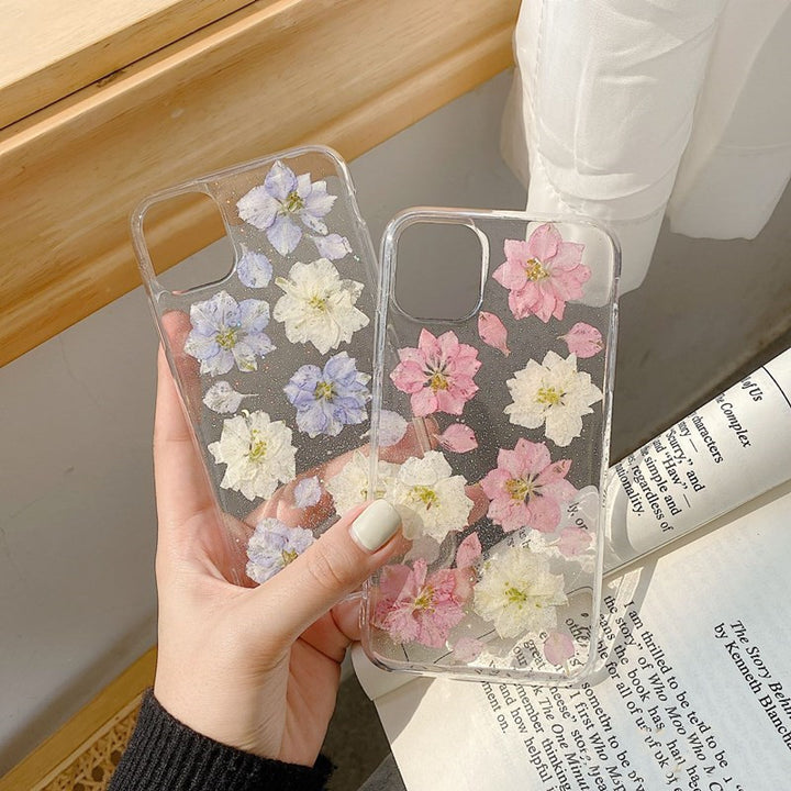 Hyuna Handmade Flowers Real Flori pentru Oppono5Pro Telefon Mobile Case 4SE Soft Reno2z, 3Pro Transparent Ace2 Femeie