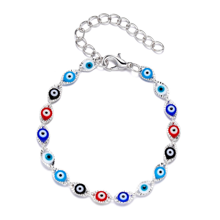 Brățară de corașă cu coadă neagră lucrată manual Brățări de farmec de ochi răi femei Blue Eyes Beads vă aduc Lucky pașnic reglabil Brățară