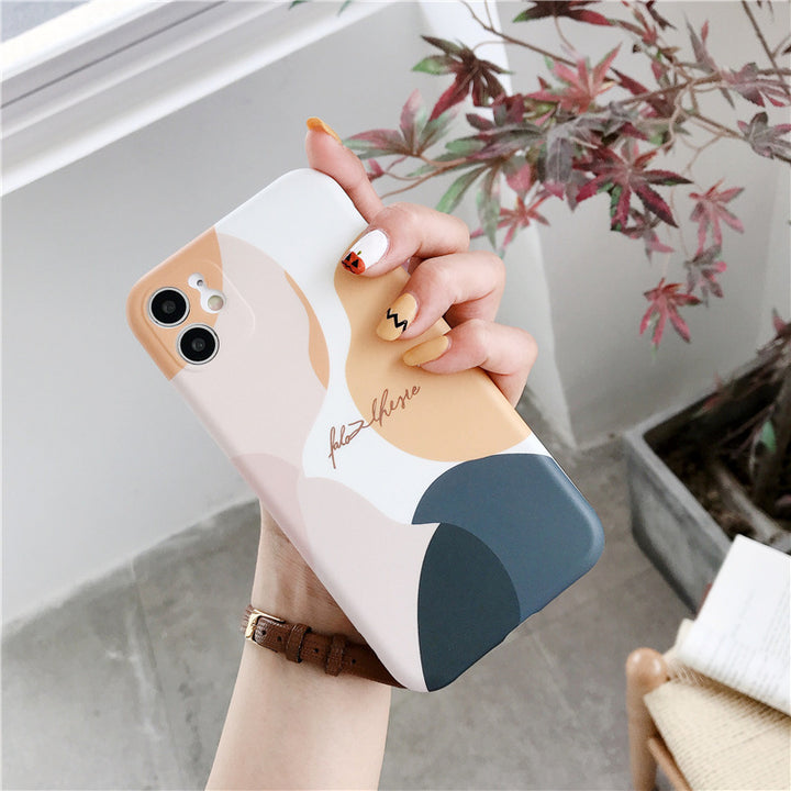 Creative Color Matching Frosted Mobile Phone Case