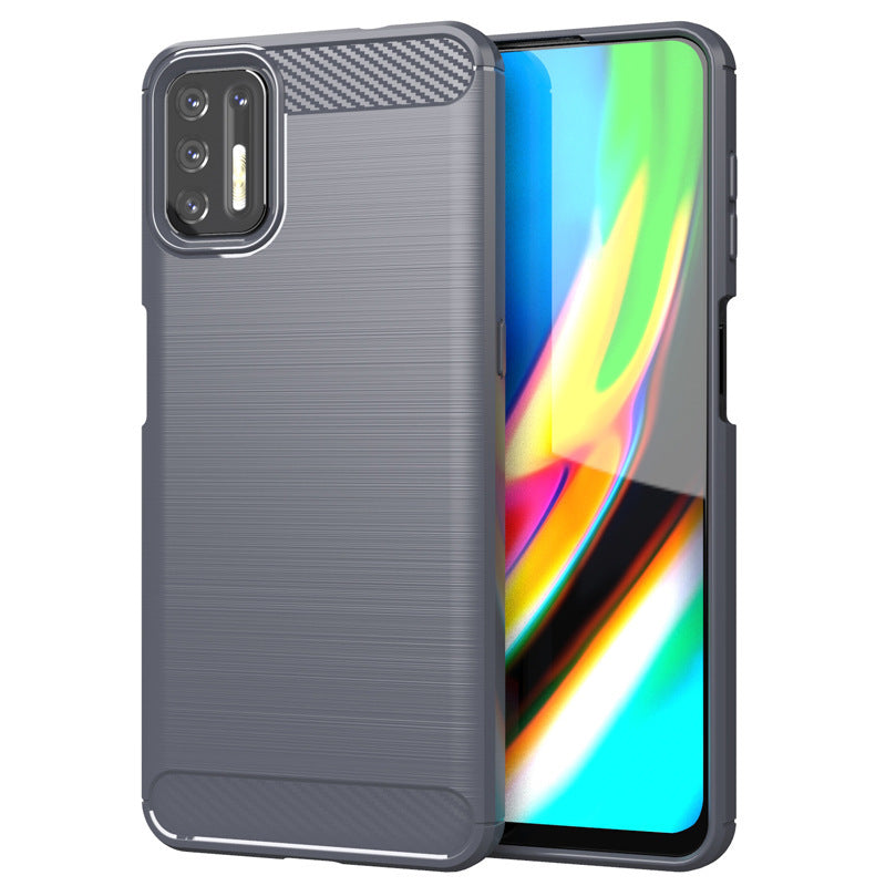 Potrivit pentru Telefon mobil Moto G9plus, e7plus silicon telefon mobil carcasă g9play periat anti-cădere all-inclusive shell soft