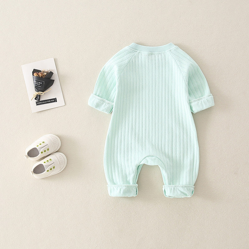 Fashionable And Simple Rainbow Baby Jumpsuit