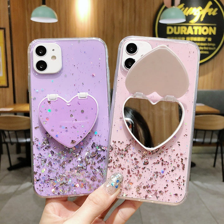 Transparent Glitter s10 Bracket Protective Cover