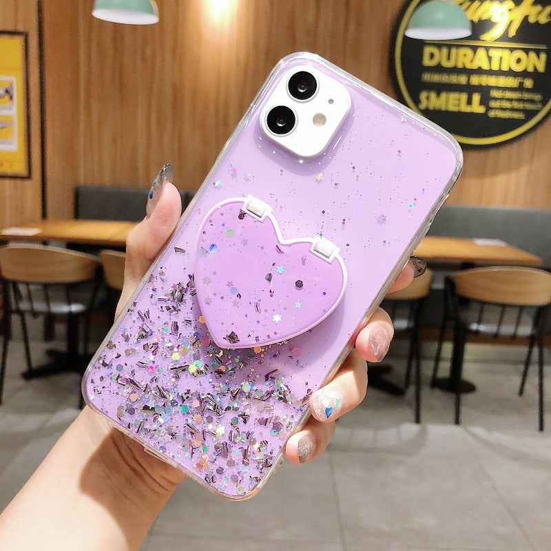 Transparent Glitter s10 Bracket Protective Cover